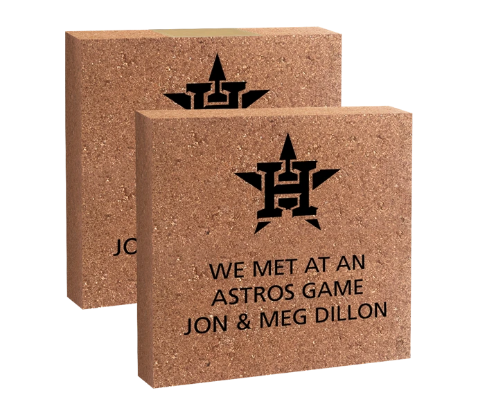 [ASTROS 8X8 LOGO BRICK] 8x8 Astros Logo Brick (Paver)
